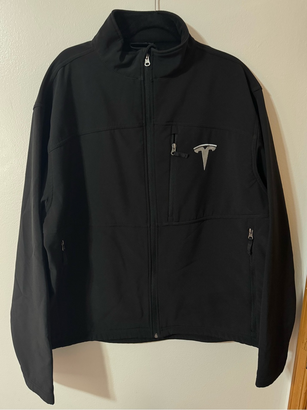 Tesla Men's Black Softshell Zip Jacket